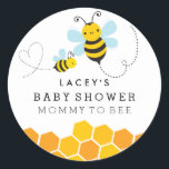 Cute Mummy To Bee Baby Shower Sticker<br><div class="desc">Matching Mummy To Be collection in the Little Bayleigh store!</div>