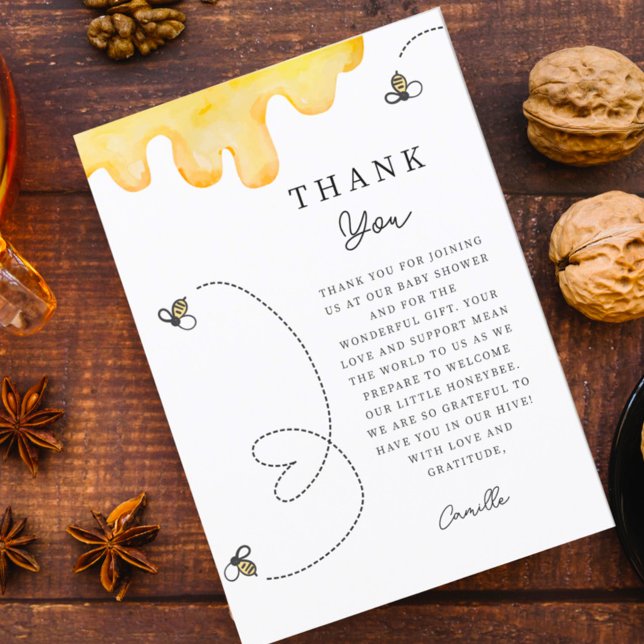 Cute Mummy-to-Bee Baby Shower Thank You  (Creator Uploaded)