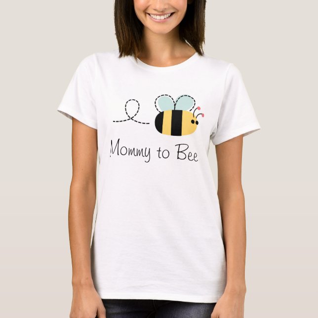 Cute mummy to bee maternity bumble bee tee (Front)