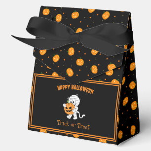 Cute Mummy with Jack-o'-Lantern Pattern Halloween  Favour Box