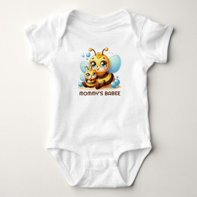 Cute Mummy's Babee customisable  Baby Bodysuit (Front)