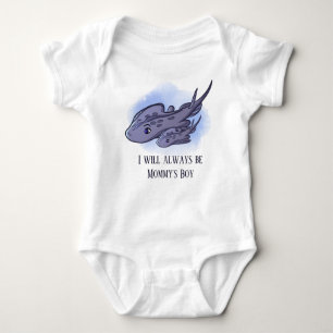 cute Mummy's boy stingray Baby Bodysuit