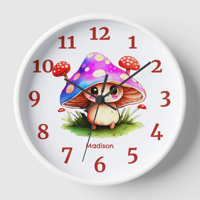 Cute Mushroom Clock (Front)
