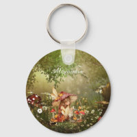 Cute Mushroom Fairy in the Forest