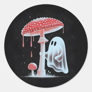Cute Mushroom Ghost Spooky Cottagecore Sticker