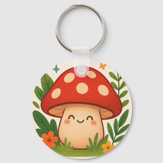 Cute Mushroom Keychain (Front)