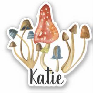 Cute Mushroom Monogram