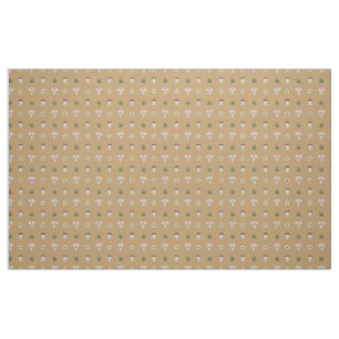 Cute Mushroom Pattern Fabric