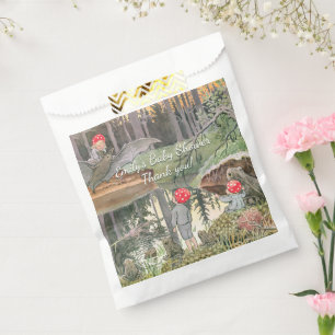 Cute Mushroom Woodland Frog Baby Shower Favour Bags