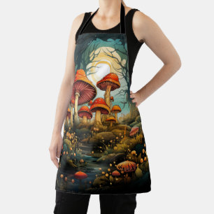 Cute mushrooms apron