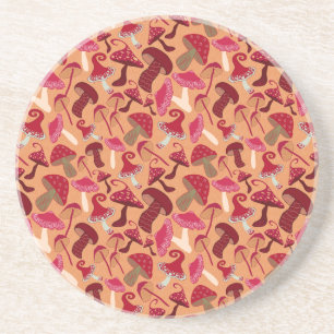 Cute Mushrooms Coaster