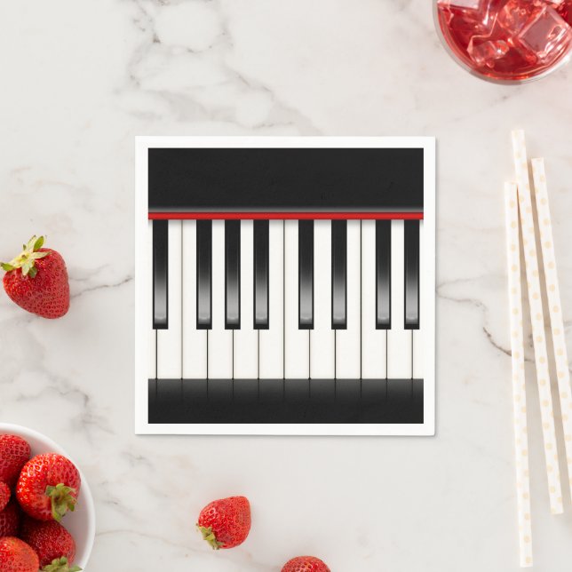 Cute Music fun party Piano paper napkins (Insitu)