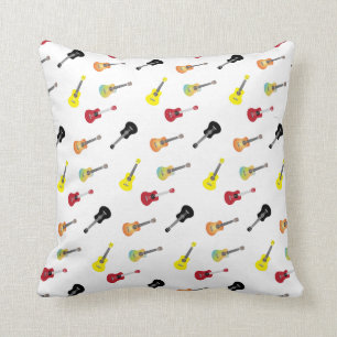 Cute Music Ukulele Patterns Cushion