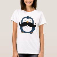 Cute Mustache Penguin