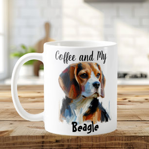 Cute My Beagle Personalise Coffee Mug