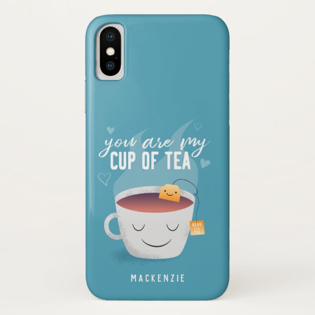 Cute My Cup of Tea | Add Name Case-Mate iPhone Case (Back)