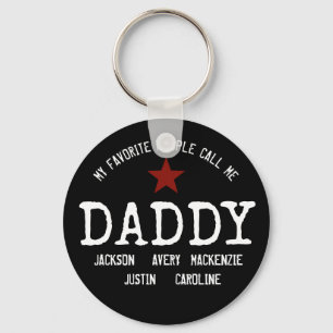 Cute My Favourite People Call Me... Personalised Key Ring