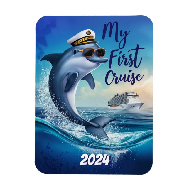 Cute My First Cruise Custom Magnet (Vertical)