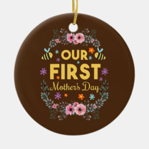 Cute My First Mother's Day Mum To Be  Ceramic Tree Decoration