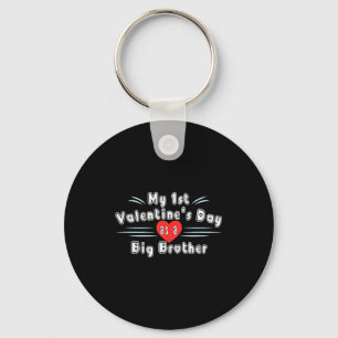 Cute My First Valentines Day As A Big Brother Boys Key Ring