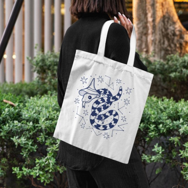 Cute Mystical Wizard Snake Tote Bag (Creator Uploaded)