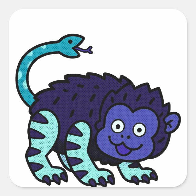 Cute Mythical Chimera Monster Sticker (Front)