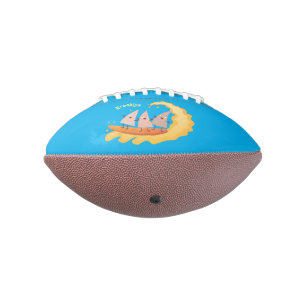 Cute nachos corn chips surfing cartoon football