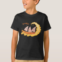 Cute nachos corn chips surfing cartoon