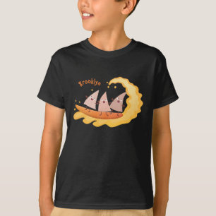 Cute nachos corn chips surfing cartoon T-Shirt