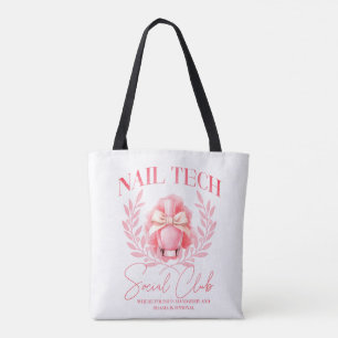 Cute Nail tech Coquette Nail Polish Social Club Tote Bag