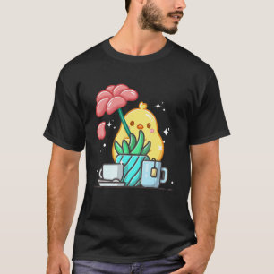 Cute Namaste Duck Do Yoga Gardening Coffee T-Shirt
