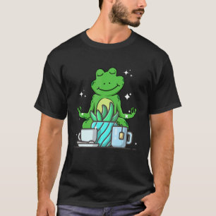 Cute Namaste Frog Do Yoga Gardening Coffee T-Shirt