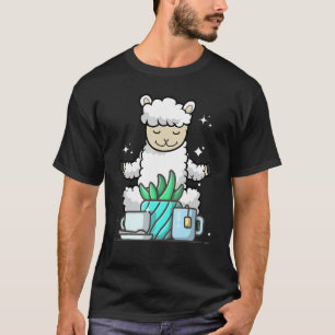 Cute Namaste Sheep Do Yoga Gardening Coffee T-Shirt
