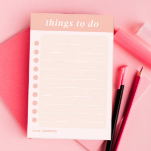 Cute Name Pink School To do list Post-it Notes