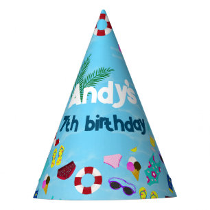 Cute Name Pool Birthday Party  Hat
