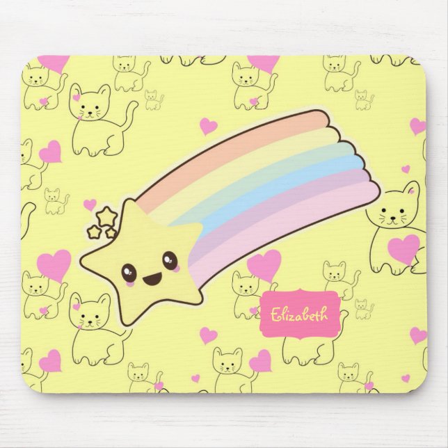 Cute Named Gifts for Granddaughter Daughter Cats  Mouse Pad (Front)