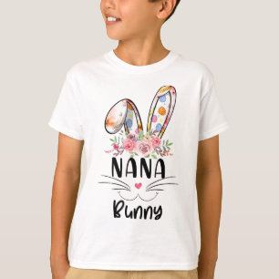Cute Nana Bunny Easter Family Matching Outfit T-Shirt