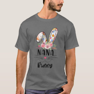 Cute Nana Bunny Easter Family Matching Outfit T-Shirt