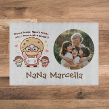 Cute Nana's House Nana's Rules Grandma Photo
