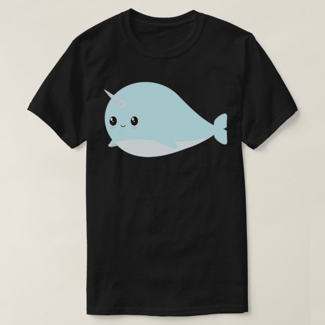 Cute Narwahl T-Shirt (Design Front)