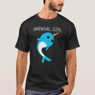 Cute Narwhal For Girls Kids Narwhale Narwhal Tusk T-Shirt