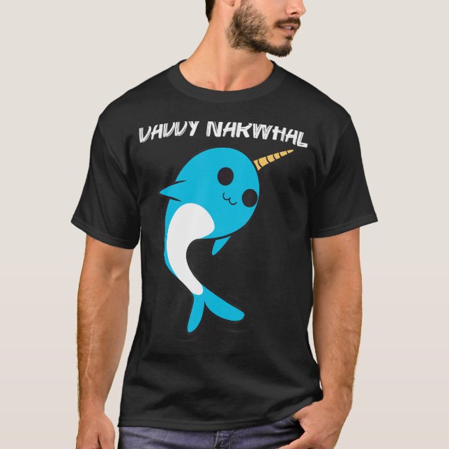 Cute Narwhal For Men Boys Narwhale Narwhal Tusk T-Shirt (Front)