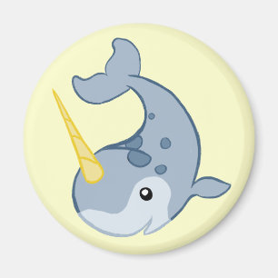 Cute Narwhal Magnet