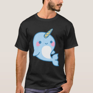 Cute Narwhal The Ocean Unicorn for Women and Girls T-Shirt