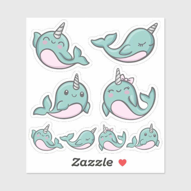 Cute Narwhal Vinyl (Sheet)
