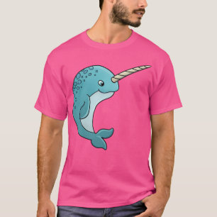 Cute Narwhal With Horn T-Shirt