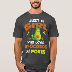 Cute Nature Forest Animal Avocado Lover Girls Wome T-Shirt
