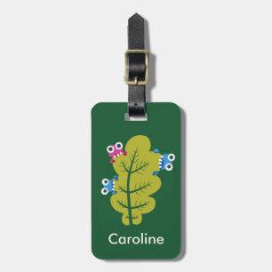 Cute nature lover kids luggage tag