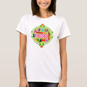 😻🐾↷❤Cute Naughty Cat Family Bella Circle Top