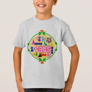 😻🐾↷❤Cute Naughty Cat Family Earth-friendly Fab T-Shirt